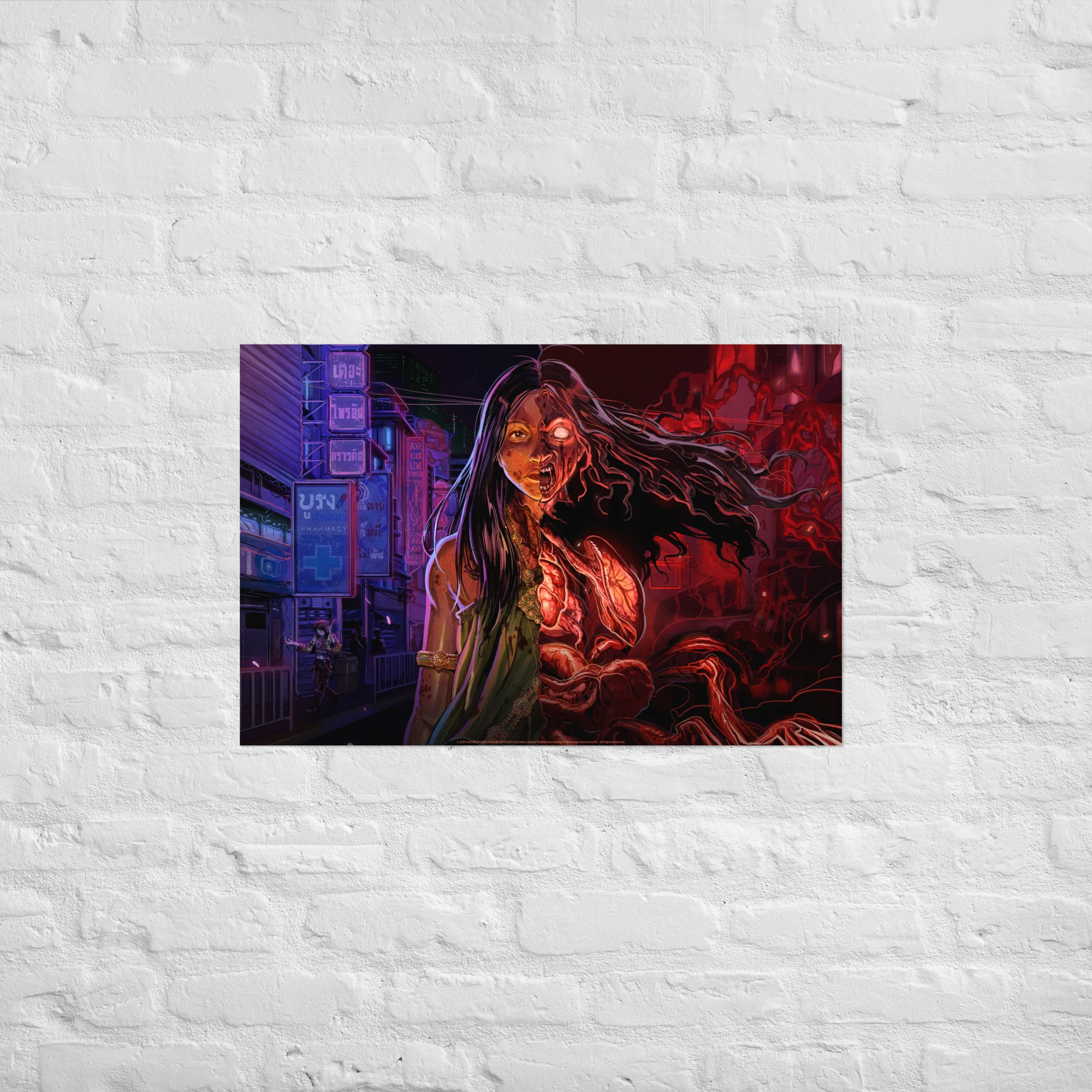 Half Human, Half Krasue Premium Poster Print - Image 4