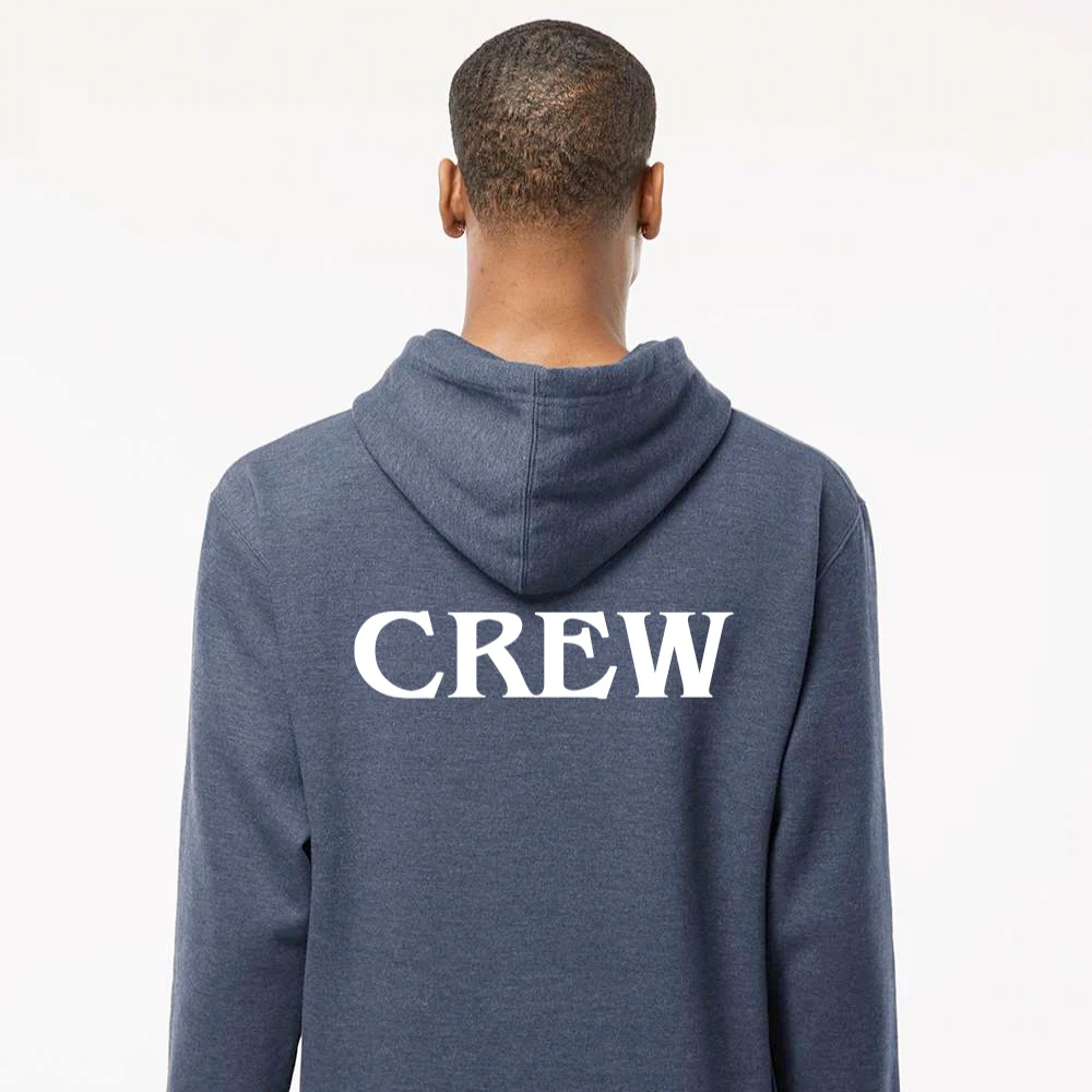 Murder Mill Fleece Hooded Sweatshirt - Heather Denim - Image 4